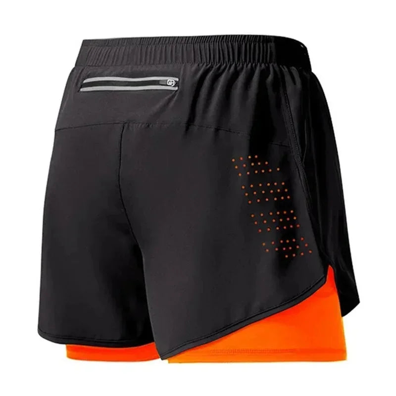 Men's Double-Deck Quick-Dry Shorts Sweatpants