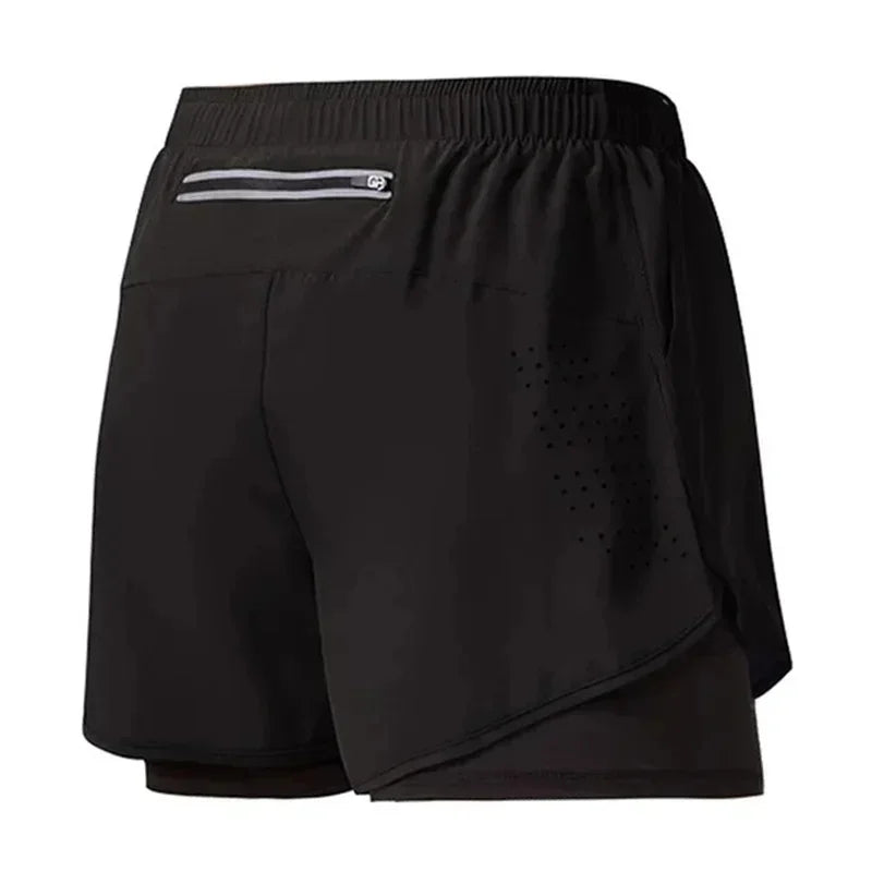 Men's Double-Deck Quick-Dry Shorts Sweatpants